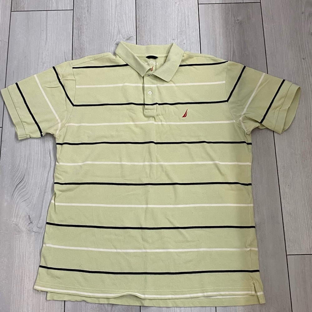 Nautica Men's Classic Short Sleeve Striped Polo T-Shirt